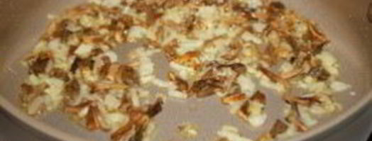 лисички, жареные с рисом. Шаг 4