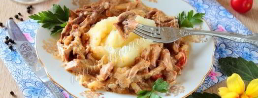 лисички жареные в сметане. Шаг 9