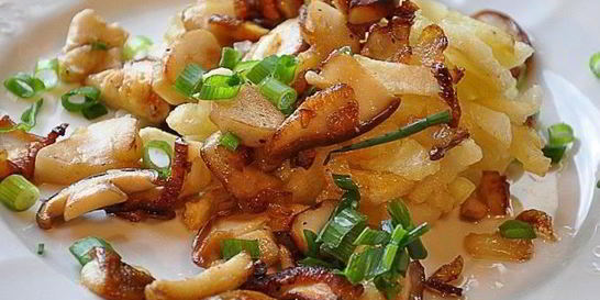 Подосиновики, жареные с картошкой