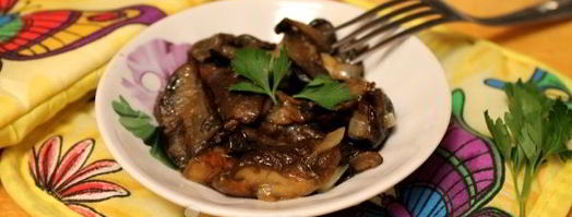 подосиновики жареные. Шаг 9