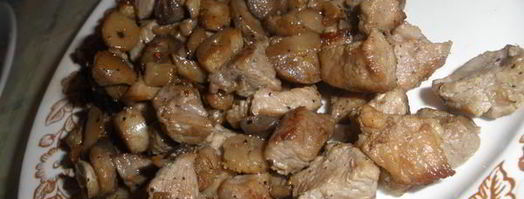 шампиньоны фаршированные курицей. Шаг 2