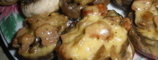 шампиньоны фаршированные курицей. Шаг 6