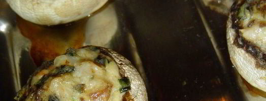 шампиньоны фаршированные морское искушение. Шаг 7