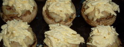 шампиньоны, фаршированные мясом. Шаг 7