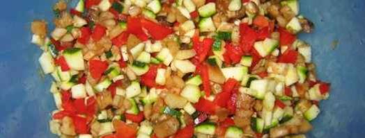 шампиньоны фаршированные цуккини и сыром. Шаг 14