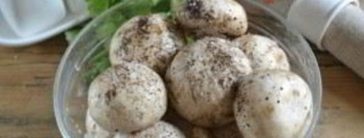 шампиньоны на мангале. Шаг 2