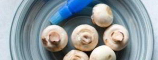 шампиньоны на углях. Шаг 2