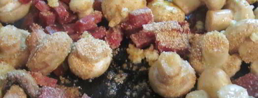 шампиньоны с чесноком. Шаг 3