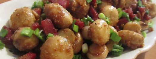 шампиньоны с чесноком. Шаг 4