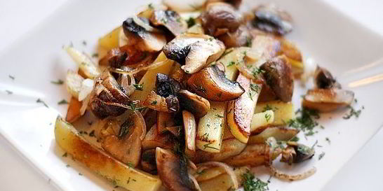 Шампиньоны с картошкой