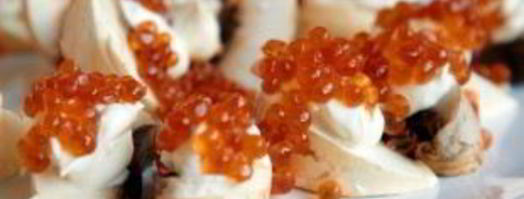 шампиньоны с красной икрой. Шаг 4