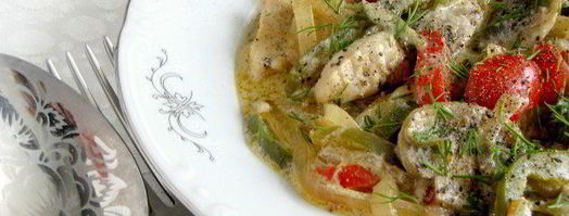 шампиньоны с куриным филе и сладким перцем по-муромски. Шаг 7