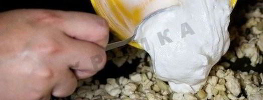 шампиньоны с курицей и сыром. Шаг 2