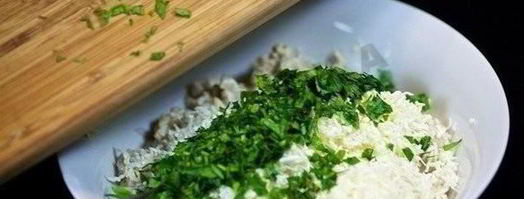 шампиньоны с курицей и сыром. Шаг 3