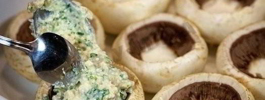 шампиньоны с курицей и сыром. Шаг 4