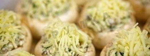 шампиньоны с курицей и сыром. Шаг 5