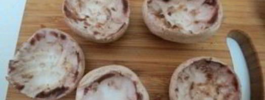 шампиньоны с перепелиными яйцами в микроволновке. Шаг 4