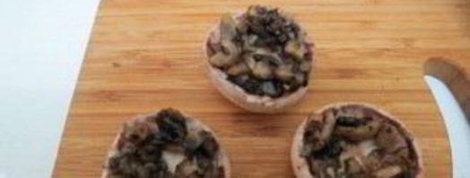 шампиньоны с перепелиными яйцами в микроволновке. Шаг 5