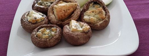 шампиньоны с сыром с голубой плесенью. Шаг 6