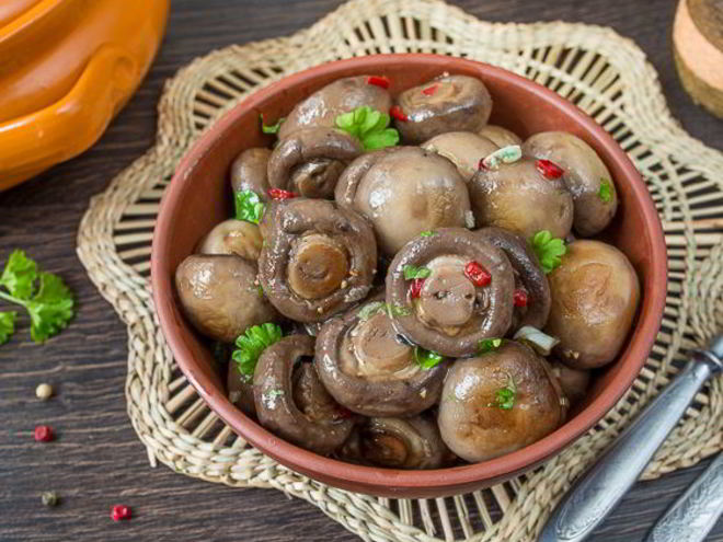 Рецепт шампиньонов в медовом маринаде