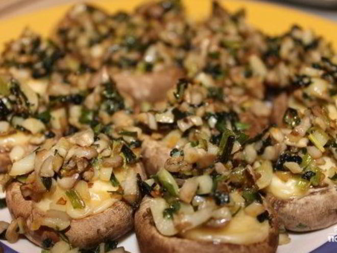 Рецепт шампиньонов, запеченных с сыром