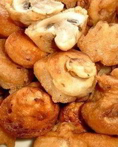 Шампиньоны, зажаренные в тесте