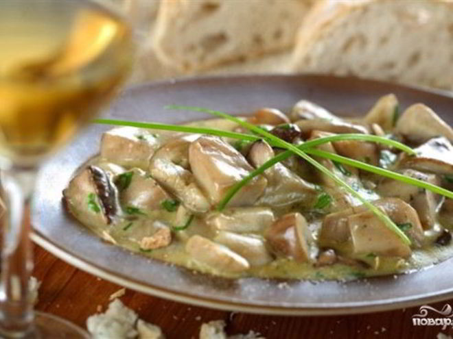 Рецепт тушеных подберезовиков