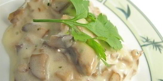 Тушеные шампиньоны