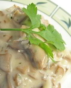 Тушеные шампиньоны