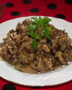 Вешенки, жаренные с луком