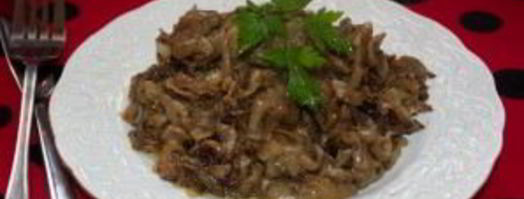 вешенки, жаренные с луком. Шаг 5