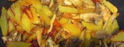 вешенки, жареные с картошкой. Шаг 7
