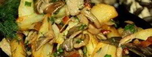 вешенки, жареные с картошкой. Шаг 8