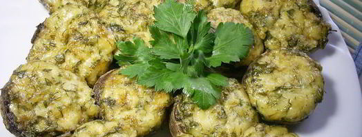 закусочные фаршированные шампиньоны. Шаг 7