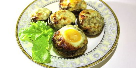 Запеченные шампиньоны