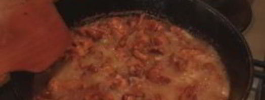 жареные грибы лисички с чесноком в сливочном масле. Шаг 5