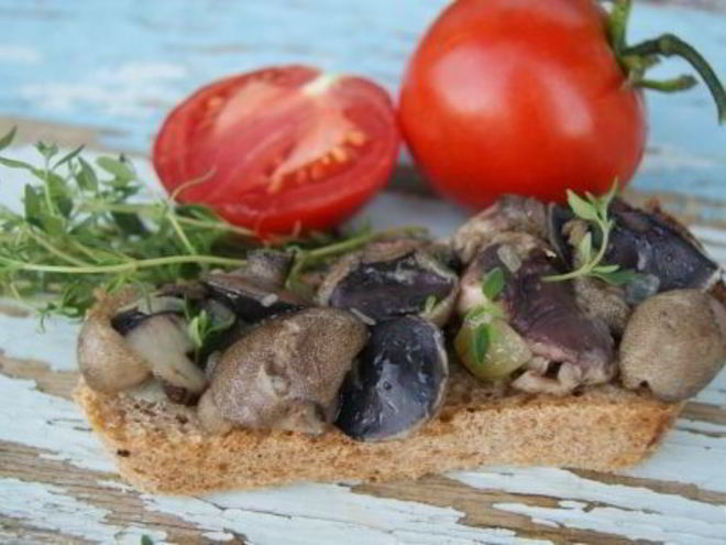 Рецепт жареных маслят