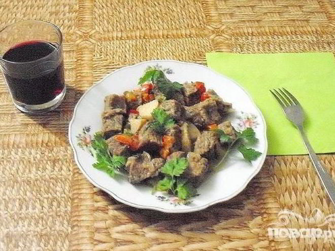 Рецепт гуляша из телятины