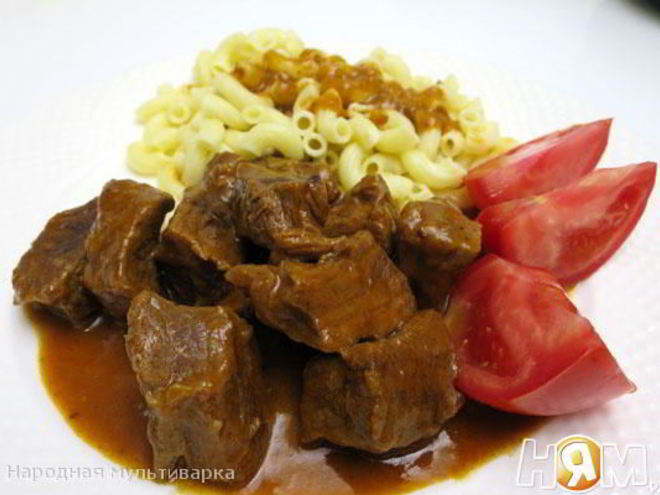 Рецепт гуляша в мультиварке