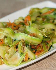 Кабачковая лапша из кабачков