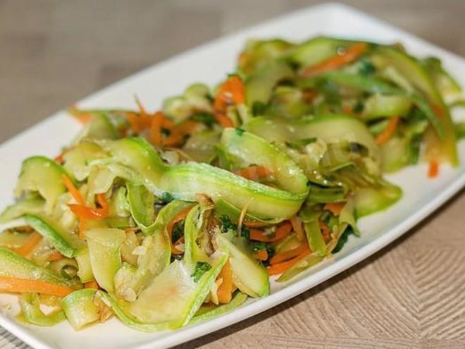 Рецепт кабачковой лапши из кабачков