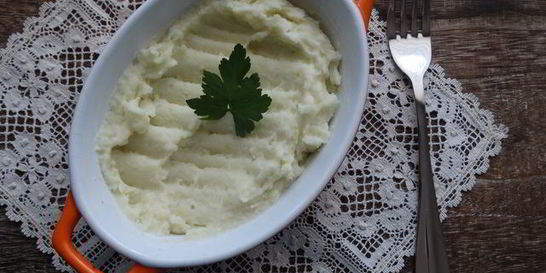 Картофельное пюре с чесноком