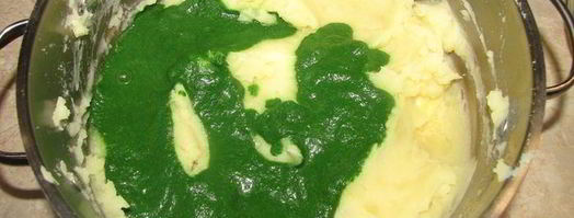 картофельное пюре со шпинатом. Шаг 9