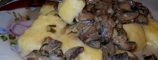 картофельные ньокки с грибной подливкой. Шаг 13