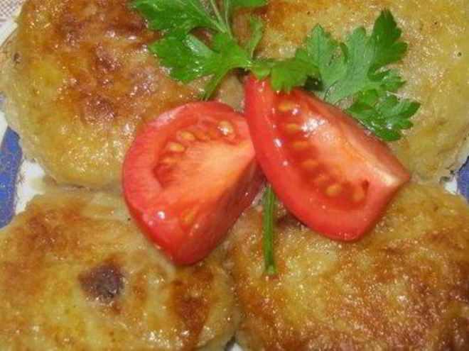 Рецепт клецек из картофеля со свининой