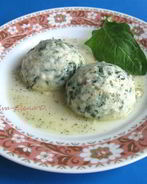 Клецки со шпинатом и сыром