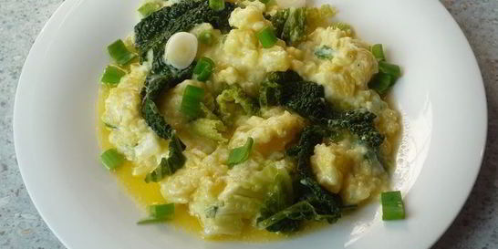 Колканнон — ирландское картофельное пюре с савойской капустой