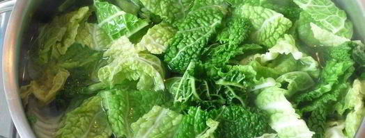 колканнон — ирландское картофельное пюре с савойской капустой. Шаг 3