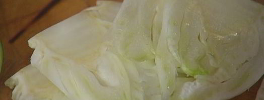 бараньи котлетки на косточке с запеченными овощами и соусом из петрушки. Шаг 3