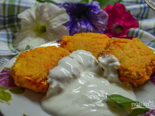 Рецепт диетических морковных котлет